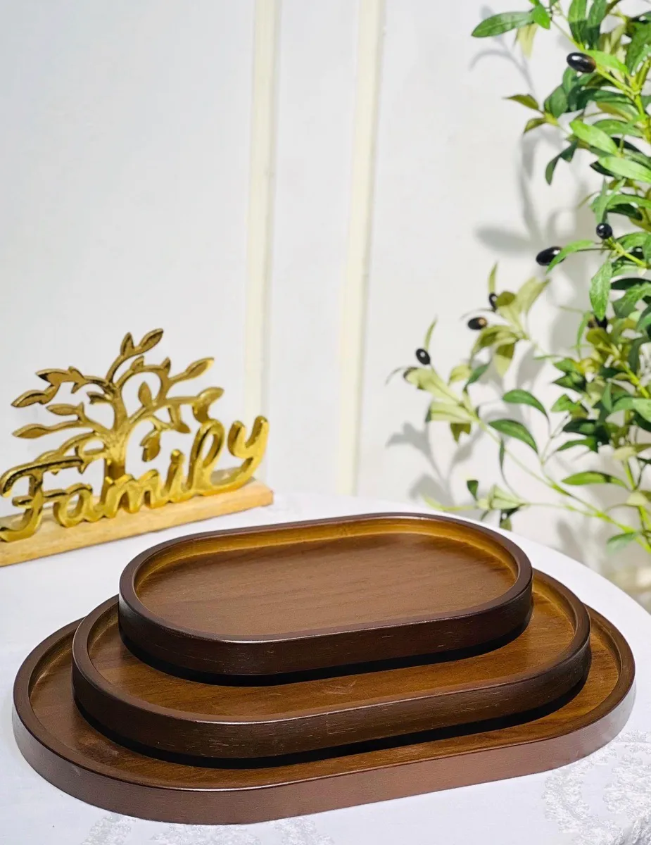 طقم صواني خشب